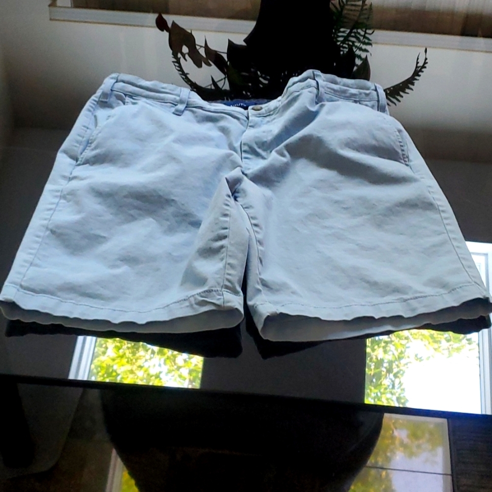 NAUTICA light blue 36W reg shorts 97%cotton 3%elastane washed men